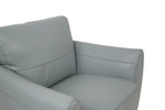 Jon Perse Leather Chair - Hush Grey