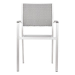 Campania Outdoor Dining Arm Chair - Silver - Set of 2