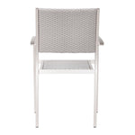 Campania Outdoor Dining Arm Chair - Silver - Set of 2