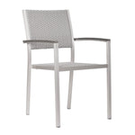 Campania Outdoor Dining Arm Chair - Silver - Set of 2