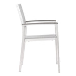 Campania Outdoor Dining Arm Chair - Silver - Set of 2