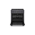 Bosch 30" Industrial Style Duel-Fuel Range Black Stainless Steel - HDS8045C
