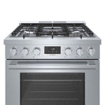 Bosch 30" Industrial Style Dual-Fuel Range Stainlesss Steel - HDS8055C