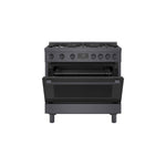 Bosch 36" Industrial Style Gas Range Black Stainless Steel - HGS8645UC