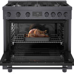 Bosch 36" Industrial Style Duel-Fuel Range Black Stainless Steel - HDS8645C