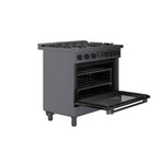 Bosch 36" Industrial Style Duel-Fuel Range Black Stainless Steel - HDS8645C