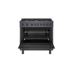 Bosch 36" Industrial Style Duel-Fuel Range Black Stainless Steel - HDS8645C