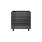 Bosch 36" Industrial Style Duel-Fuel Range Black Stainless Steel - HDS8645C