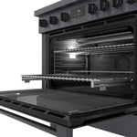 Bosch 36" Industrial Style Duel-Fuel Range Black Stainless Steel - HDS8645C