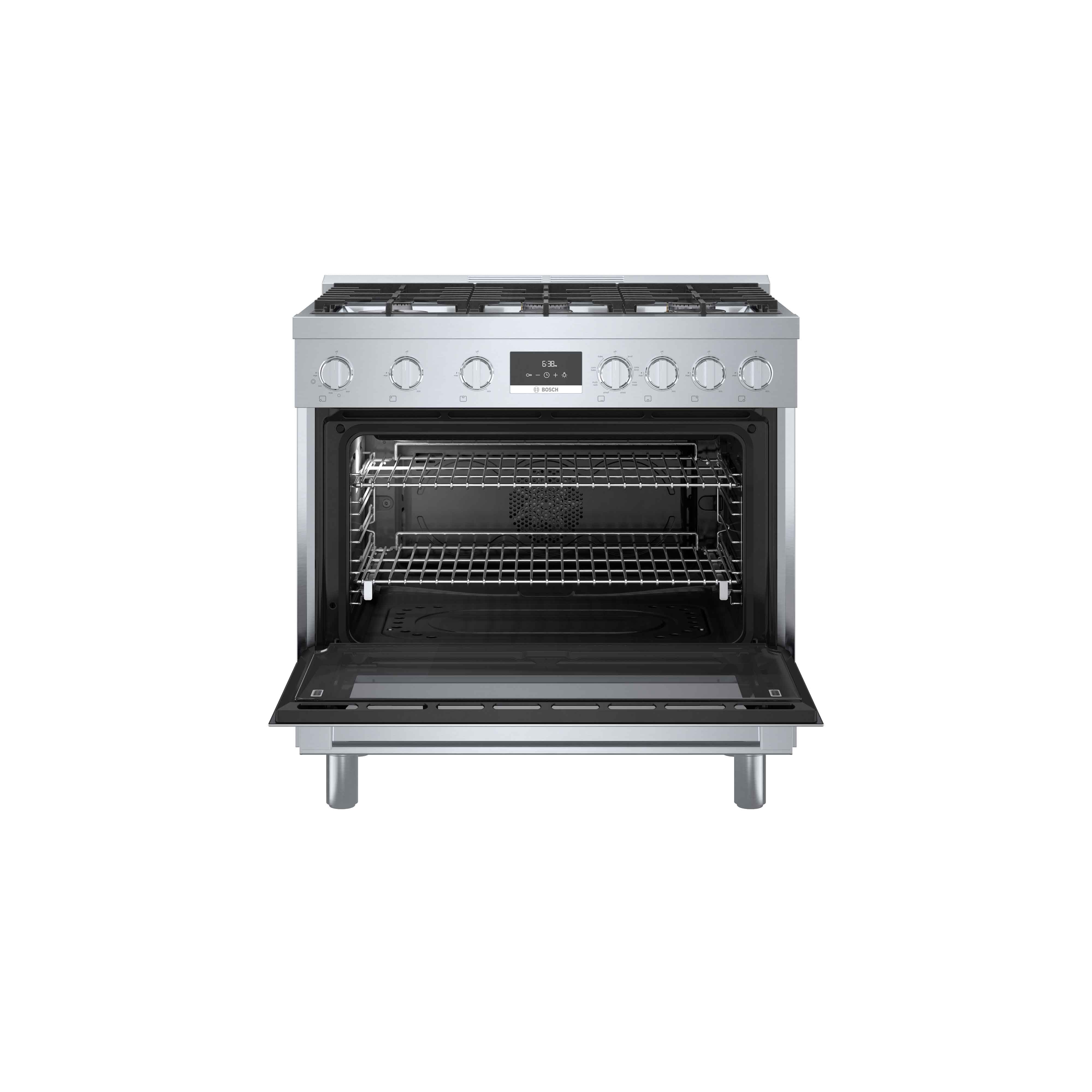 Bosch 36" Industrial Style Duel-Fuel Range Stainless Steel - HDS8655C