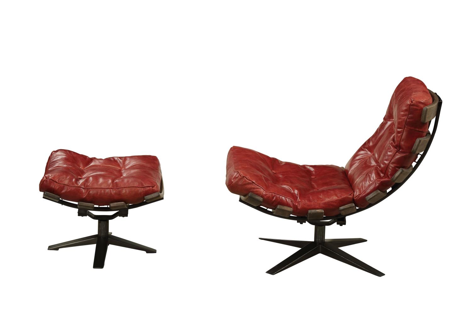 Charlie Brown - II Leather Chair & Ottoman