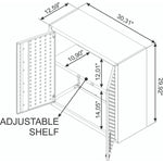 Maximus Floating Garage Cabinet - White