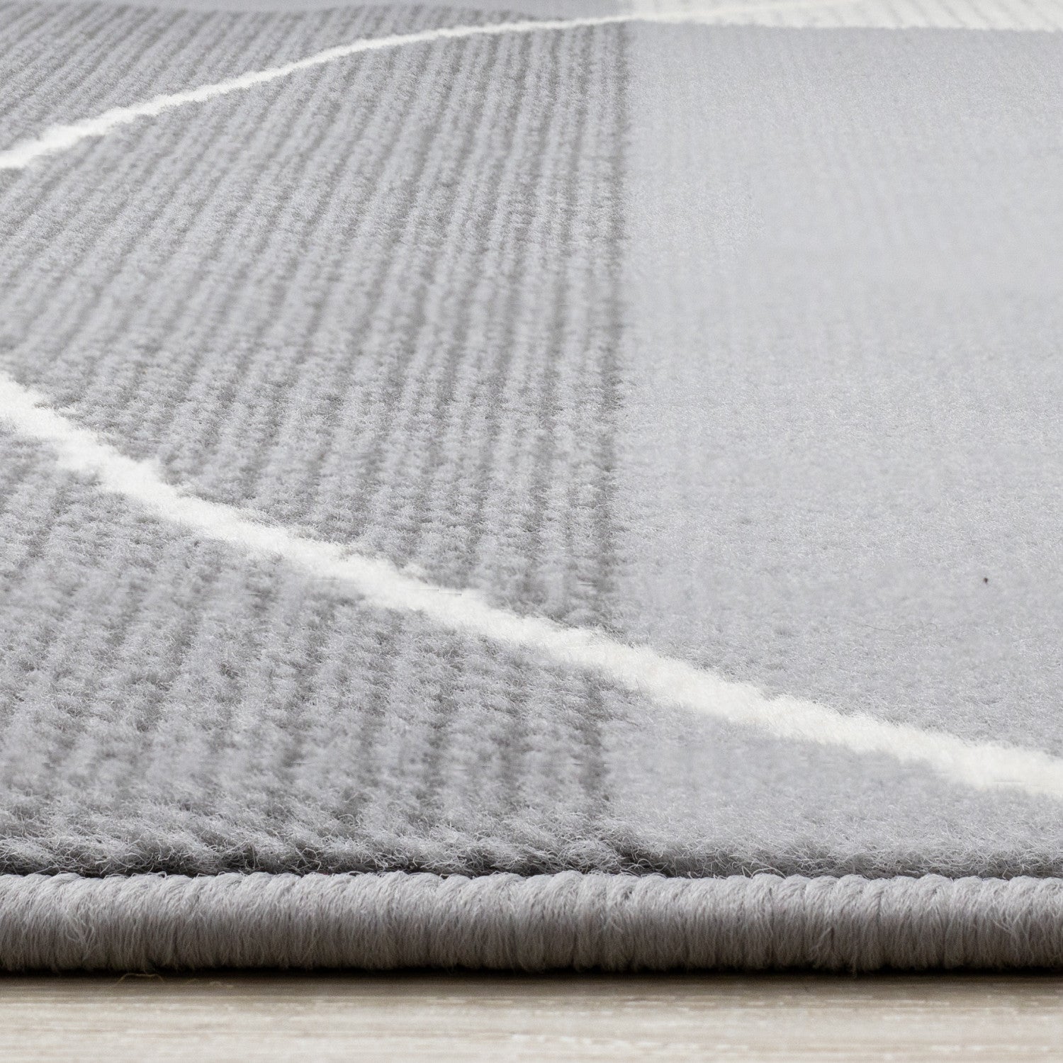 Functional Contemporary Area Rug - Grey - 5' X 8'