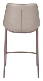 Teglberg Counter Height Stool - Greyish Brown/Walnut - Set of 2