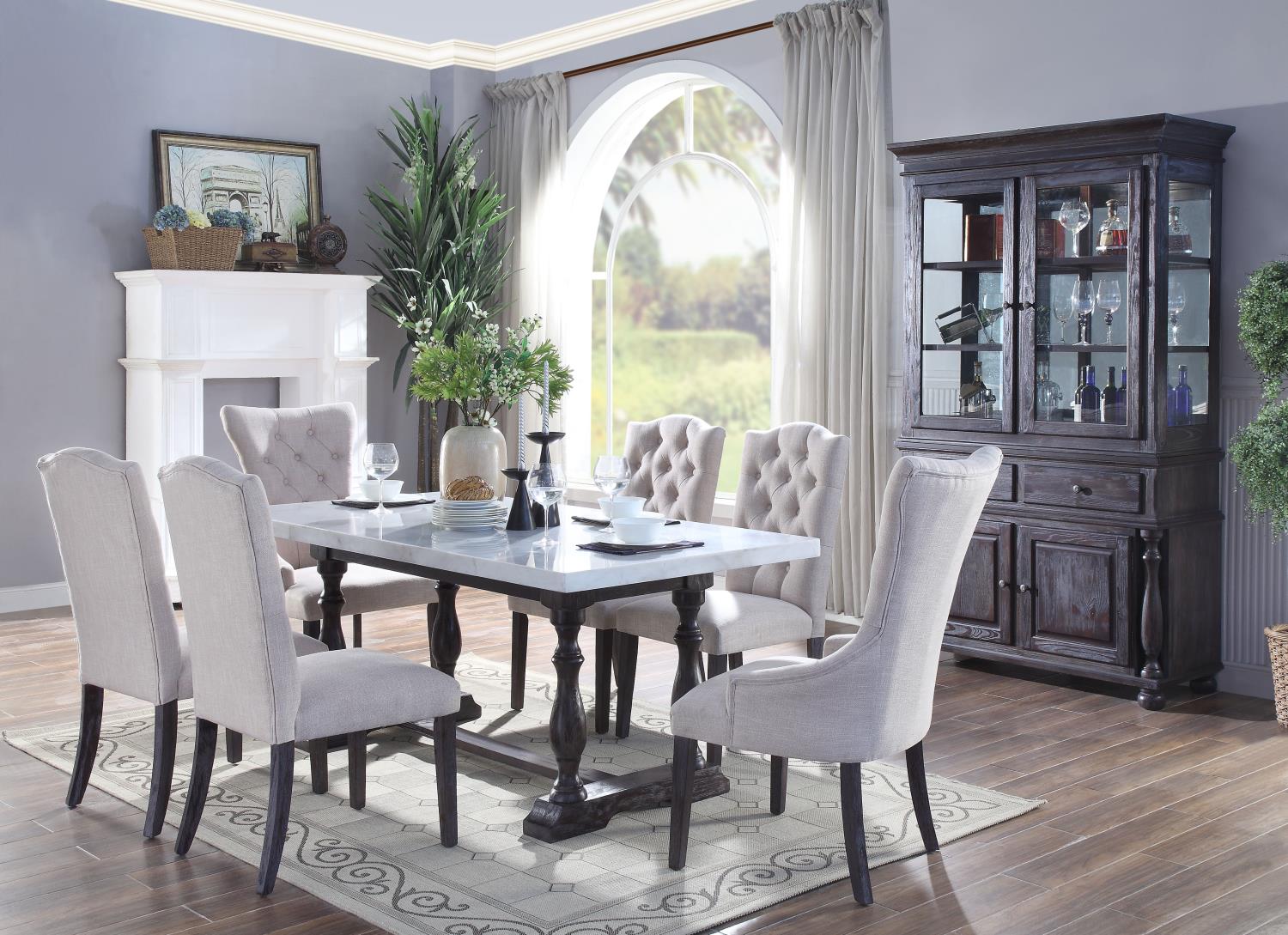 Calvin 72" Marble Dining Table