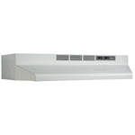 Broan White with Black Trim 30" 210 Max CFM Under-the-Cabinet Range Hood - BU230WH