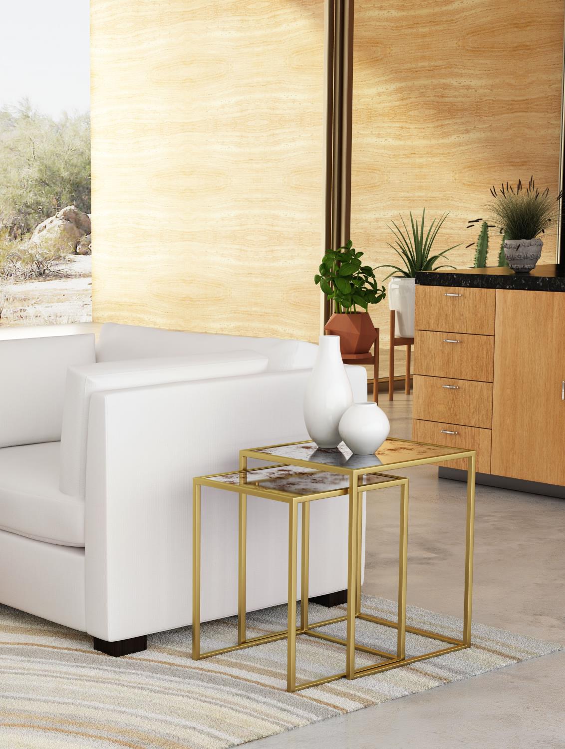 Hermos Stainless Steel Nesting Tables