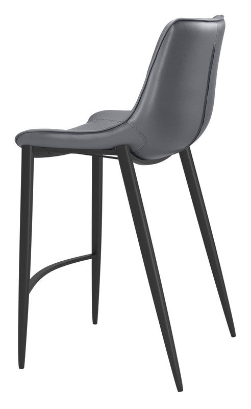 Teglberg Counter Height Stool - Dark Grey/Black - Set of 2