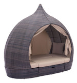 Kinuso 4-Piece Outdoor Daybed Package - Brown/Beige