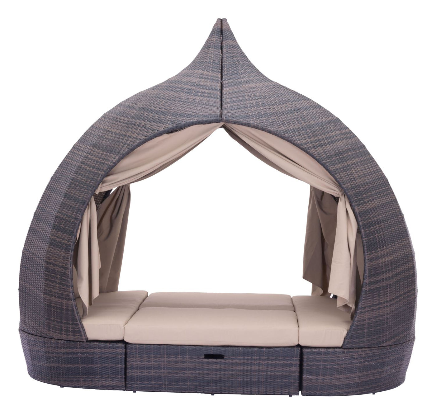 Kinuso 4-Piece Outdoor Daybed Package - Brown/Beige
