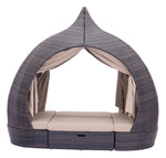 Kinuso 4-Piece Outdoor Daybed Package - Brown/Beige