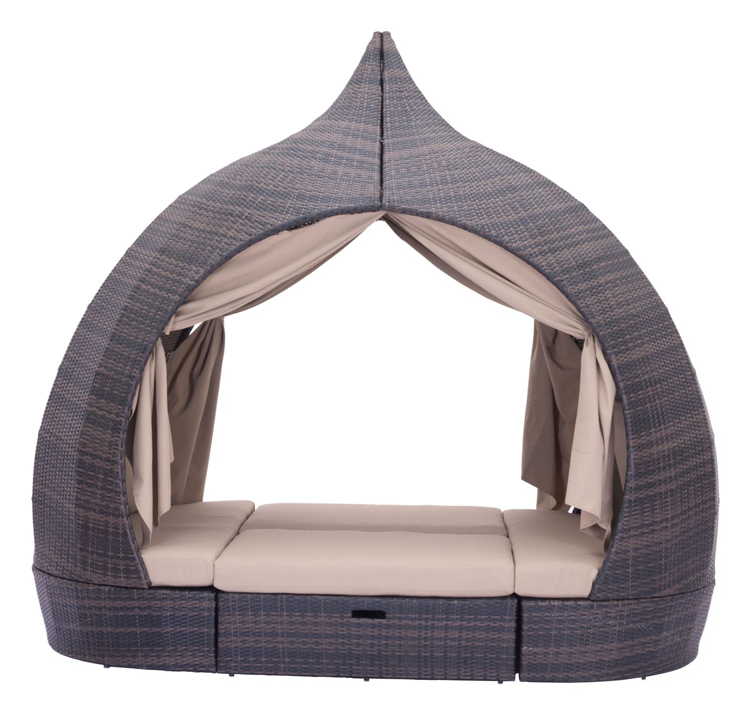 Kinuso 4-Piece Outdoor Daybed Package - Brown/Beige