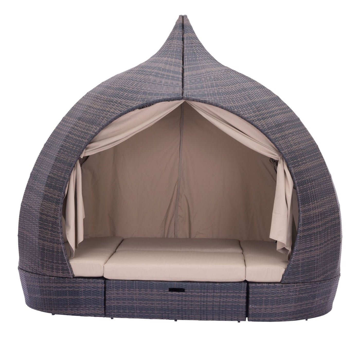 Kinuso 4-Piece Outdoor Daybed Package - Brown/Beige