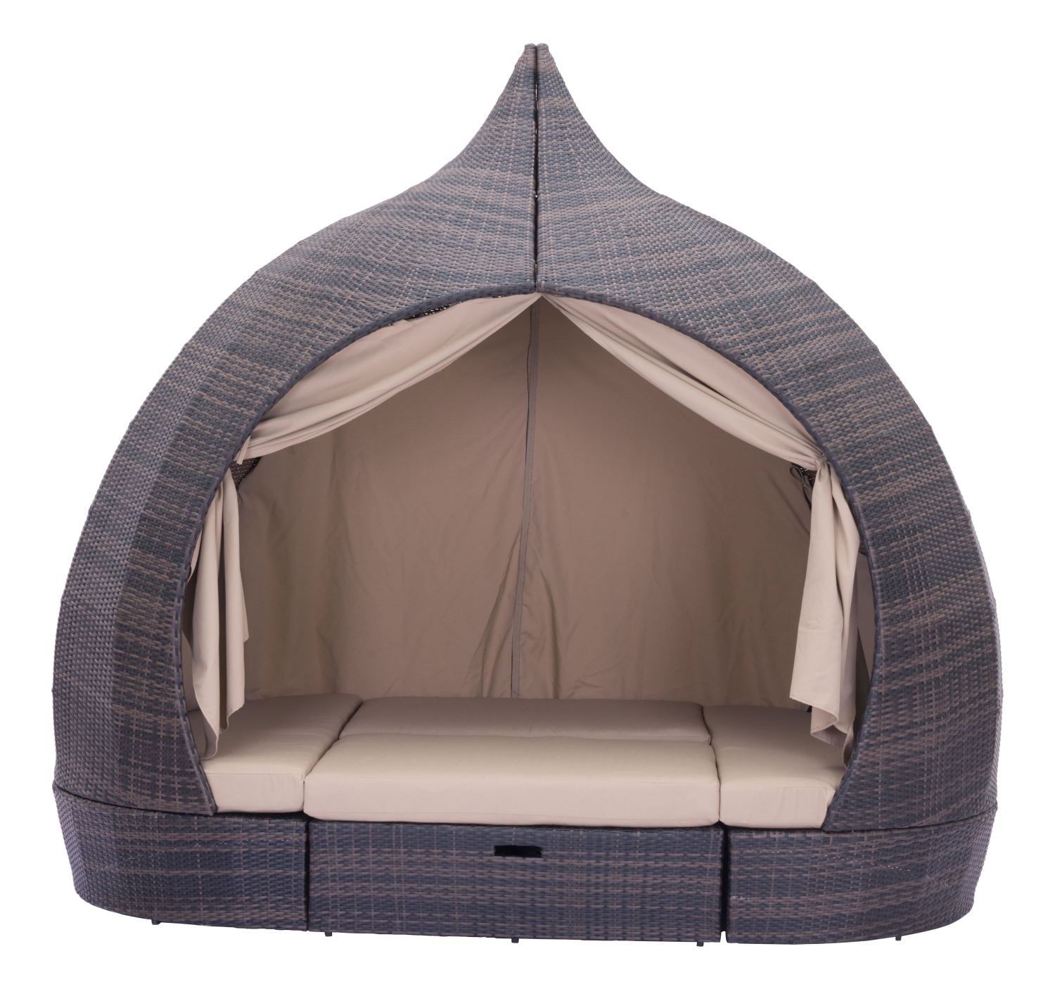 Kinuso 4-Piece Outdoor Daybed Package - Brown/Beige