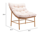 Rorketon Outdoor Accent Chair - Beige/Natural