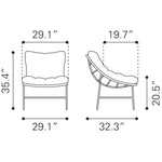 Rorketon Outdoor Accent Chair - Beige/Natural