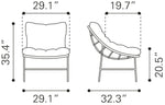 Rorketon Outdoor Accent Chair - Beige/Natural