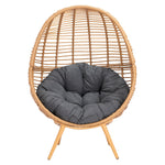 Petta Outdoor Egg Chair - Natural/Grey