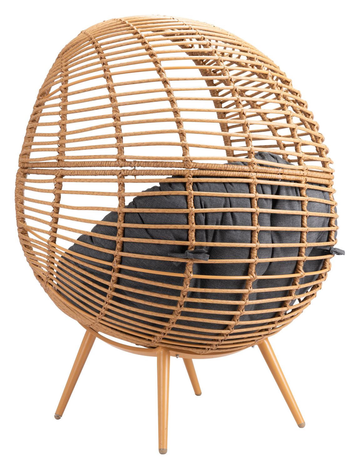 Petta Outdoor Egg Chair - Natural/Grey
