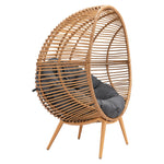 Petta Outdoor Egg Chair - Natural/Grey