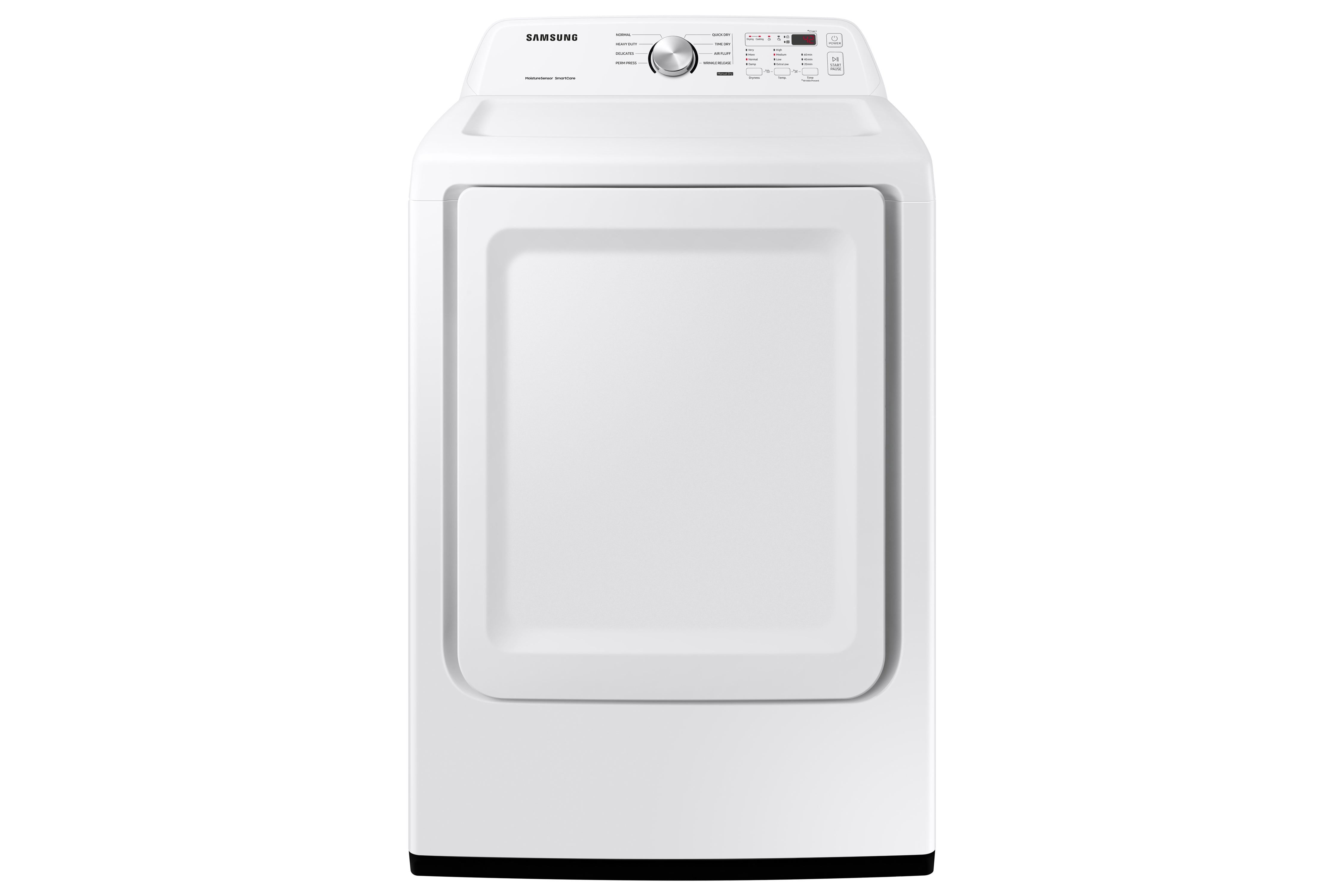 Samsung White Electric Dryer with Sensor Dry (7.2 Cu.Ft) - DVE45T3200W/AC