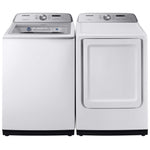 Samsung White Top-Load Washer (5.8 cu. ft.) & Electric Dryer (7.4 cu. ft.) - WA50R5200AW/DVE50T5205W
