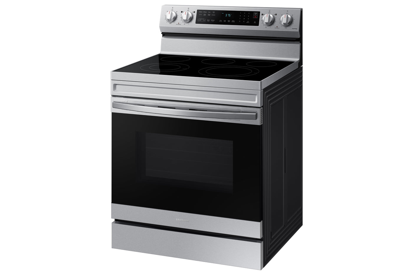 Samsung Stainless Steel Freestanding Electric Fan Convection Range with Air Fry and Wi-Fi (6.3 Cu.Ft) - NE63A6511SS/AC