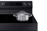 Samsung Black Stainless Steel Freestanding Electric True Convection Range with Air Fry and Wi-Fi (6.3 Cu.Ft) - NE63A6711SG/AC