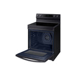 Samsung Black Stainless Steel Freestanding Electric True Convection Range with Air Fry and Wi-Fi (6.3 Cu.Ft) - NE63A6711SG/AC