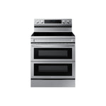 Samsung Stainless Steel 30" Dual Door Electric Freestanding Range with Air Fry (6.3 Cu. Ft.) - NE63A6751SS/AC
