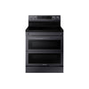 Samsung Black Stainless Steel 30" Dual Door Electric Freestanding Range with Air Fry (6.3 Cu. Ft.) - NE63A6751SG/AC