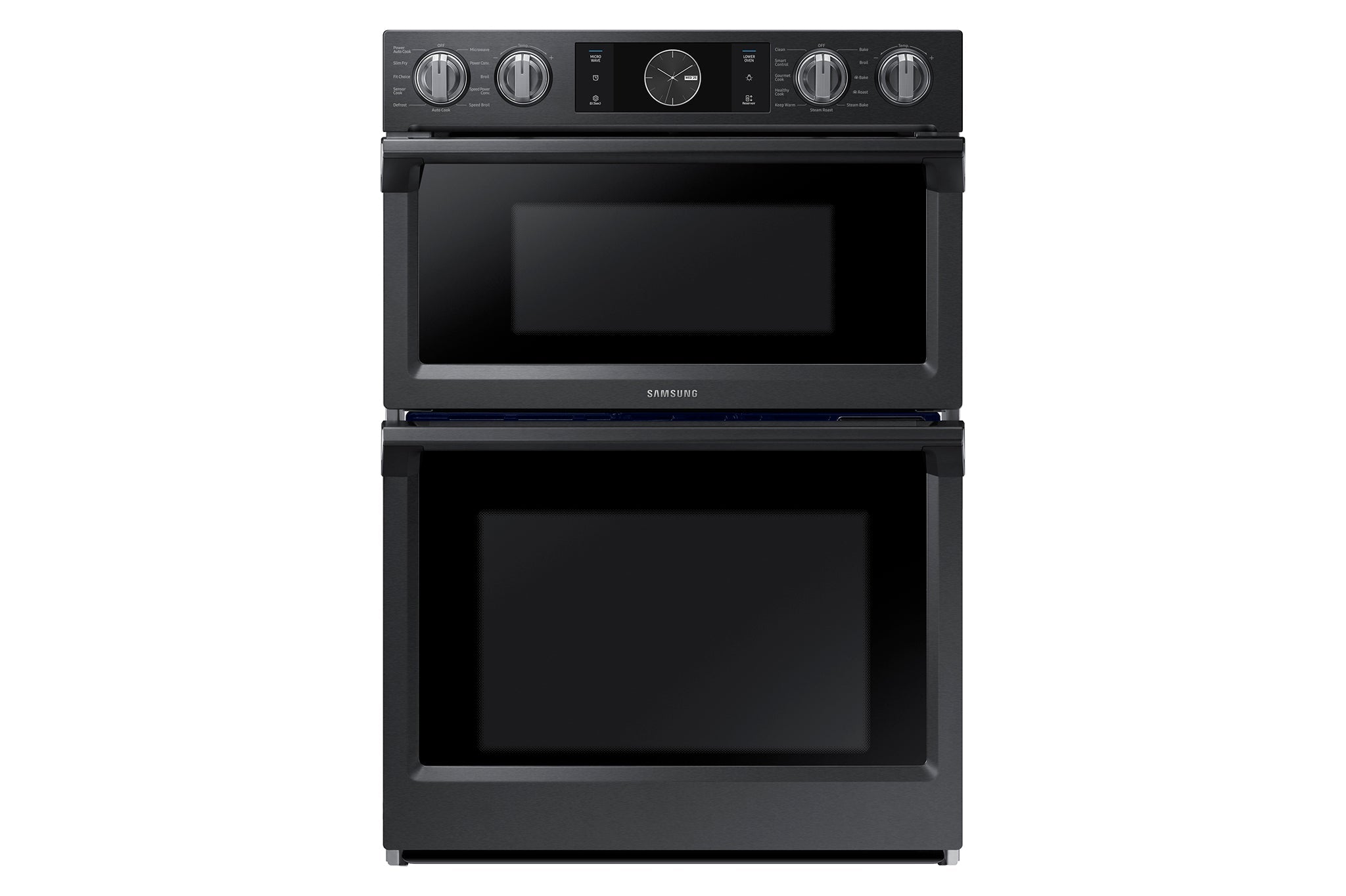 Samsung Black Stainless Steel 30" Wall Oven (5.1 Cu. Ft.) with Microwave (1.9 Cu. Ft.) - NQ70M7770DG/AA