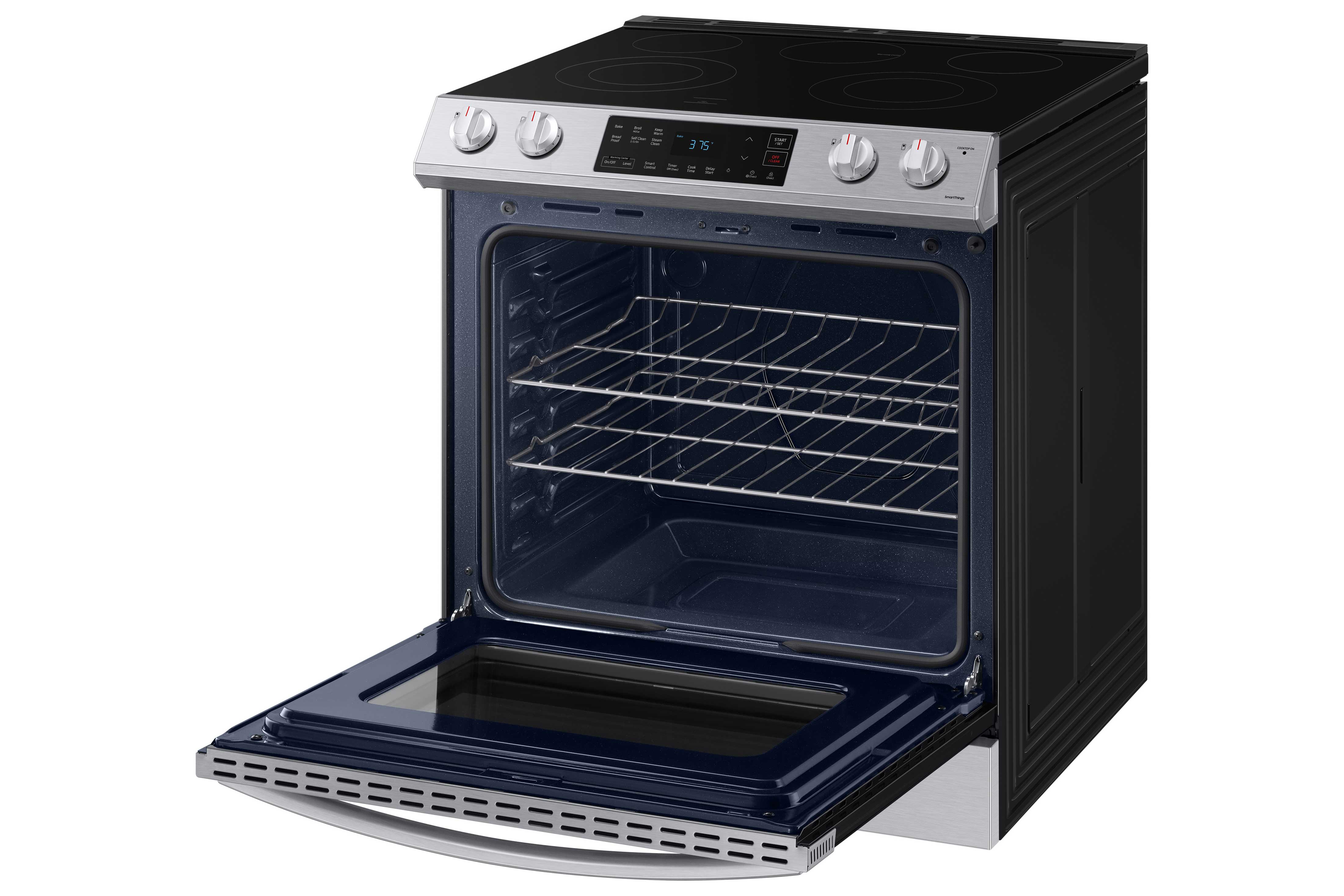 Samsung Stainless Steel Electric Range with Slide-in Design (6.3 Cu.Ft) - NE63T8111SS/AC