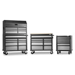 Gladiator Silver Tread Premier 41 inch 15-drawer Mobile Tool Chest Combo - GATC4115JG