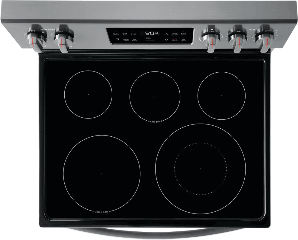 Frigidaire Gallery Freestanding Electric Range with Steam Clean - GCRE302CAD