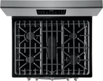 Frigidaire Gallery Black Stainless Steel Freestanding Front Control Gas Range with Air Fry - GCRG3060AD