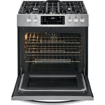 Frigidaire Gallery Smudge-Proof Stainless Steel Slide-In Gas Convection Range with Air Fry (5.6 Cu. Ft.) - FGGH3047VF