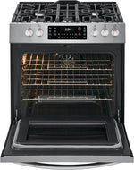 Frigidaire Gallery Smudge-Proof Stainless Steel Slide-In Gas Convection Range with Air Fry (5.6 Cu. Ft.) - FGGH3047VF