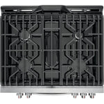 Frigidaire Gallery Smudge-Proof Stainless Steel Slide-In Gas Convection Range with Air Fry (5.6 Cu. Ft.) - FGGH3047VF