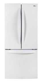 LG 30" White French Door Refrigerator (22 cu. ft.) - LRFNS2200W